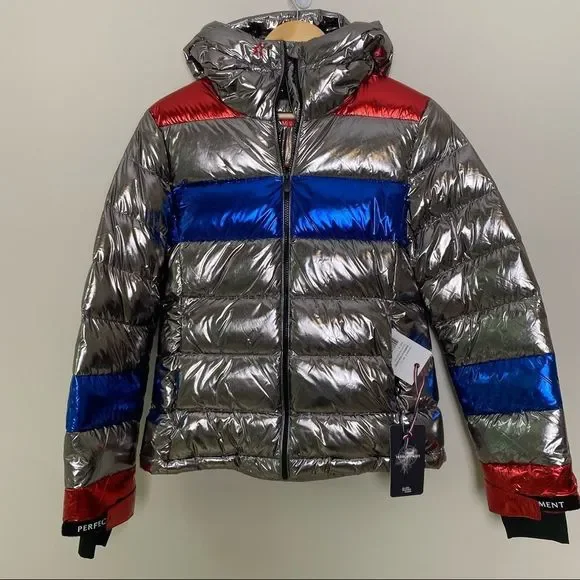 Perfect Moment Lily Star puffer jacket - Metallic Ski Jacket Reflective Medium - Picture 2 of 4